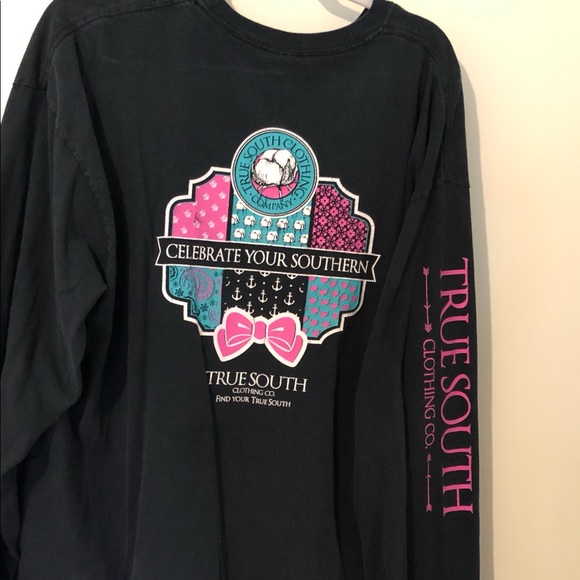 True south 2XL sweater pink and navy - Picture 3 of 5